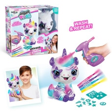 CANAL TOYS Style 4 Ever plush with airbrush Unicorn, 25 cm 228CL