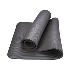 Non-slip yoga mat 1.5 cm thick, black