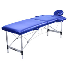 MPORT 2-zone folding massage table, blue MTA2M