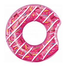 Inflatable wheel donut - pink 120 cm