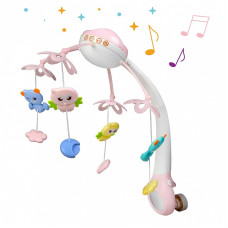 Night lamp and bells for babies, pink