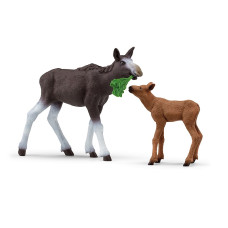 SCHLEICH WILD LIFE Moose with Calf (NatGeo)