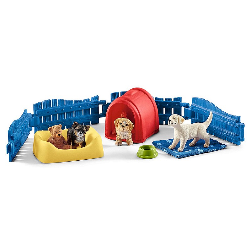 SCHLEICH FARM WORLD Puppy Cage