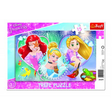 TREFL DISNEY PRINCESS Puzle "Princeses", 15 gab.