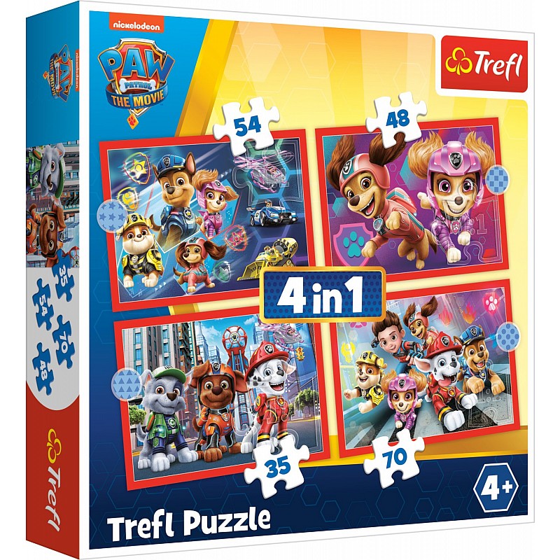 TREFL PAW PATROL Puslede komplekt 4 in 1  Käpapatrull