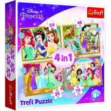 TREFL DISNEY PRINCESSES Pužļu komplekts 4in1 Princeses