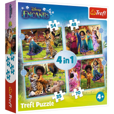TREFL ENCANTO Puzzle 4 in 1 set 35 48 54 70 pcs