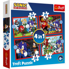 TREFL SONIC Puzzle 4 in 1 set 34625T