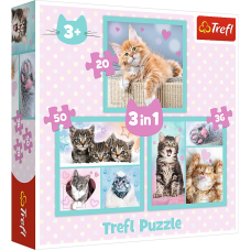 TREFL Puzzle 3 in 1 set Kittens 34862T