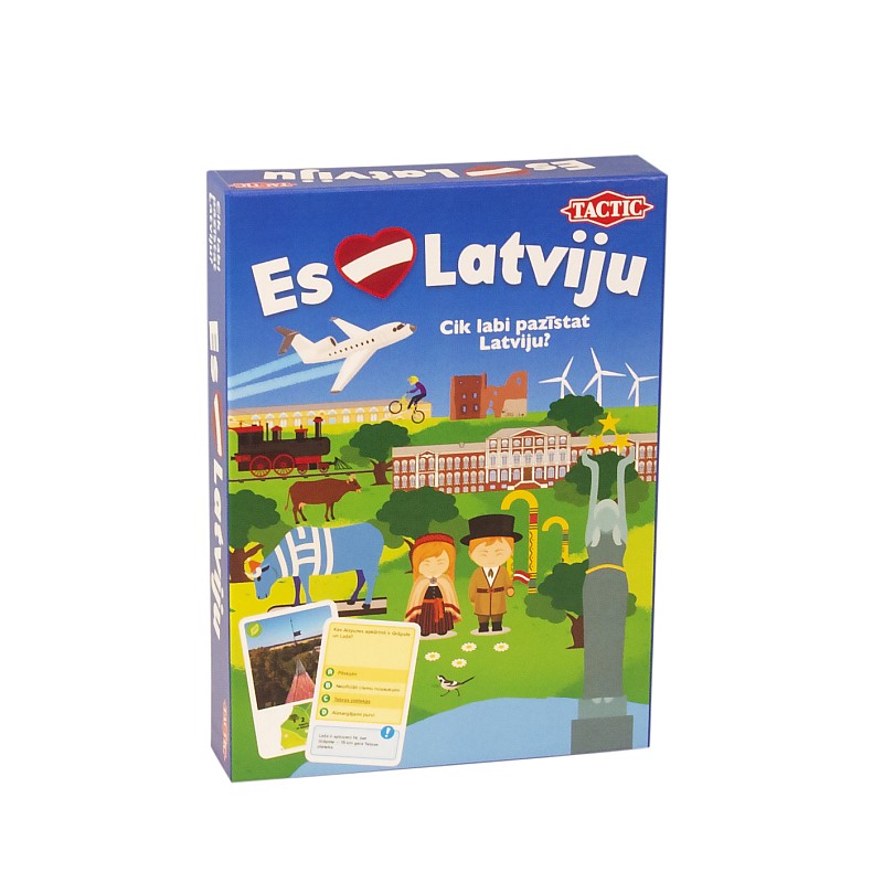 TACTIC Board game I love Latvia (In Latvian lang.) 58011T