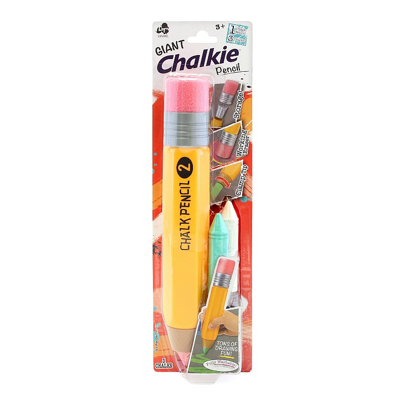 CHALKIE chalk Giant pencil with 3 chalks