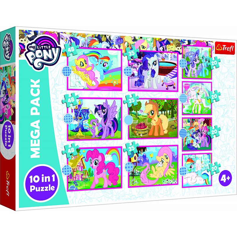 TREFL MY LITTLE PONY Pusle komplekt, 10 tk, Mu väike poni