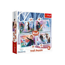 TREFL FROZEN Pužļu komplekts 4in1 Ledus Sirds 2