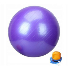 MPORT Purple gymnastic ball with pump 75 cm. L20076PU