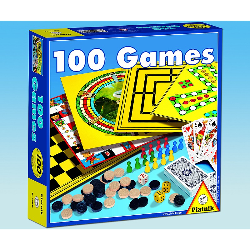 PIATNIK board game set 100in1 (LAT, RUS)