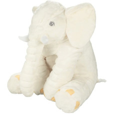 Large plush elephant - white