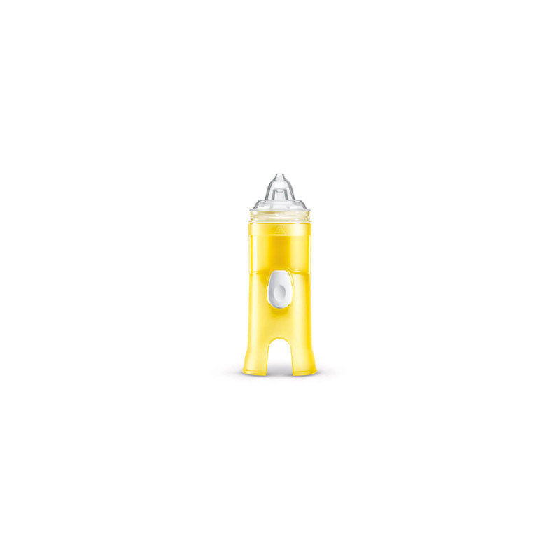 Flaem Nasal Rinse Adapter compatible with Compressor Nebulizer RHINO CLEAR NASAL, Yellow