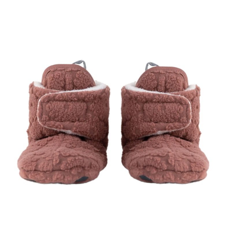 Lodger Slipper Folklore Fleece, 6-12 m., Rosewood SLF_625_6-12