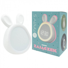 Mary's WHITE BUNNY ALARM CLOCK 1.8W 88x73.5x112mm