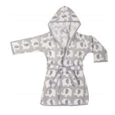 DUET BABY CORAL Children's bathrobe with hood 80-92, 806 ELEPHANT grey