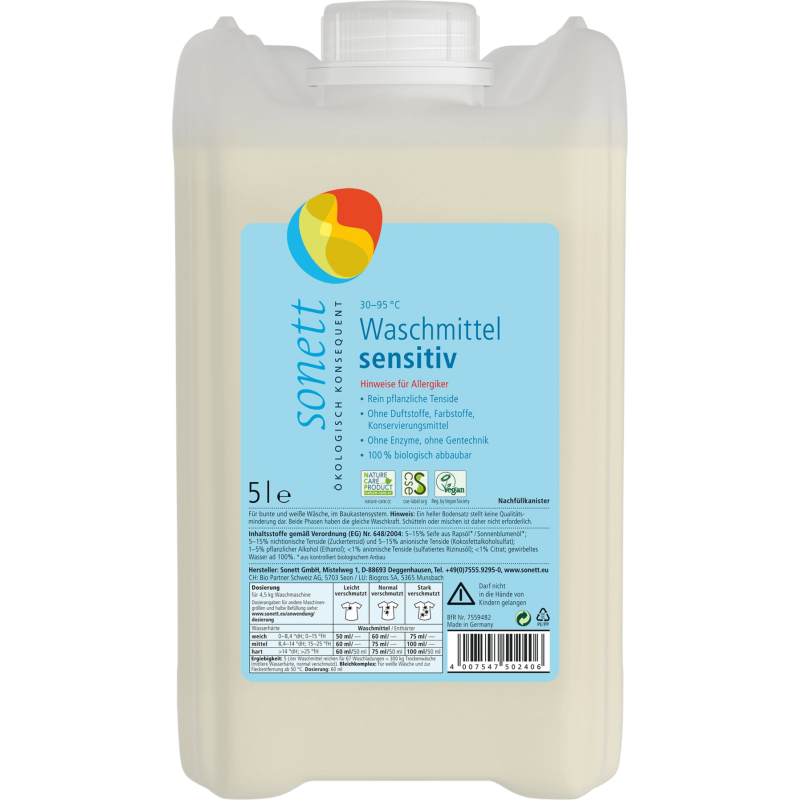 Sonett Liquid laundry detergent NEUTRAL, 5l 