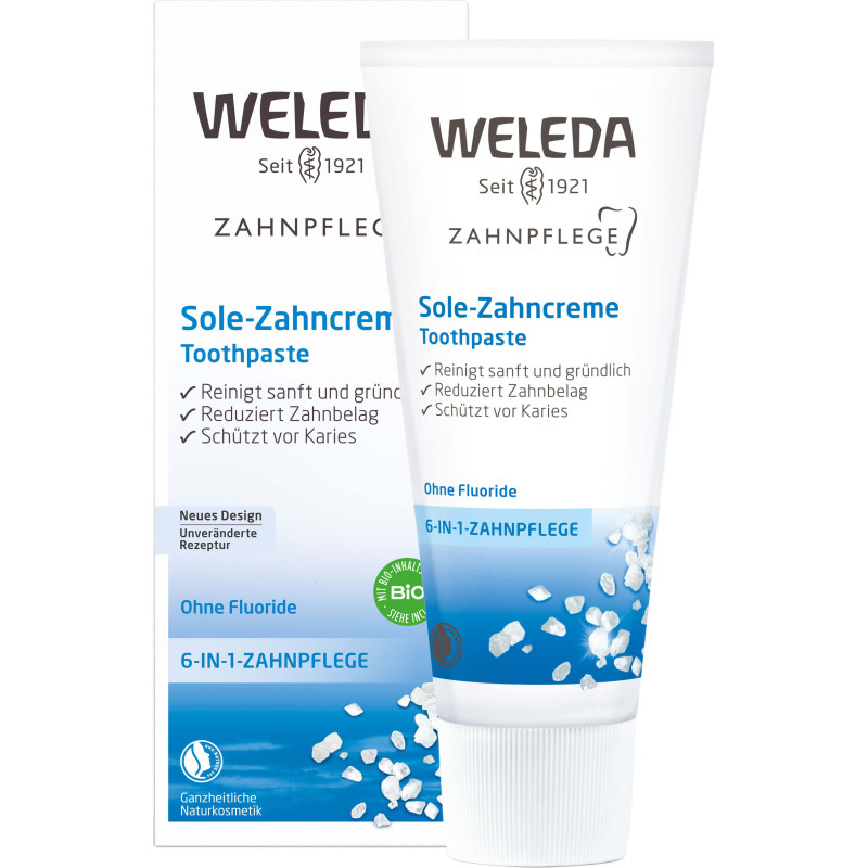 Weleda toothpaste with salt, 75 ml.