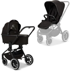 MOON Resea+ stroller 2in1, black black matt