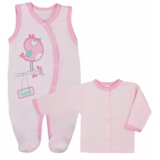 KOALA WROBELEK romper with blouse size 74, 3112 pink SALE