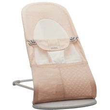 BABYBJORN Bouncer Balance Soft Mesh, Pearly Pink/White 005142