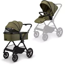 MOON CLICC stroller 2in1, moss green melange