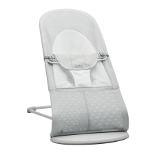 BABYBJORN Bouncer Balance Soft Mesh, Silver/White 005129