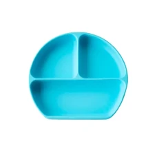 LITTLE EATER silicone suction plate Light blue