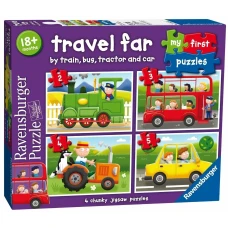 RAVENSBURGER puzzle 4in1 Travel Far 18m+ R 07303