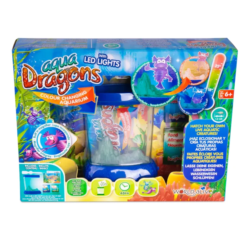 Aqua Dragons Color-Changing Deluxe Aquarium with LED Lights