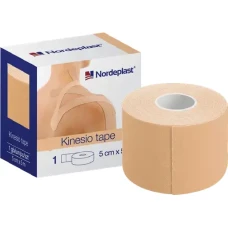 Nordeplast Kinesiology Tape 5 cm x 5 m, Beige, N1