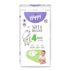 Happy Maxi (8-14kg) 62pcs diapers 4 size