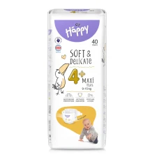 Happy Maxi Plus (9-15kg) 40pcs diapers 4+ size