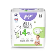 Happy Maxi (8-14kg) 14pcs diapers 4 size