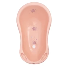 Maltex bathtub 84 cm with plug, elephant, peach pink